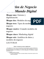 Modelos de Negocio en El Mundo Digital