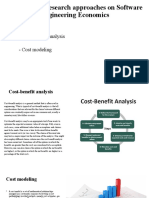 Clarify Some Research Approaches On Software Engineering Economics