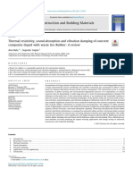 Thermal Resistivity, Sound Absorption and Vibration Damping of Concrete