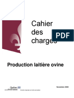 Cahier de Charges - Lait 36 Pages