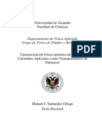 Universidad de Granada Facultad de Ciencias: Departamento de Física Aplicada Grupo de Física de Fluidos y Biocoloides