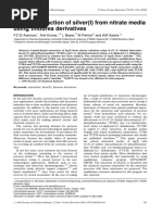 Solvent Extraction of Silver (I) From Nitrate Media Using Thiourea Derivatives