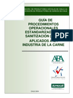 Guias de Procedimientos Operacionales Estandarizados de Sanitizacion