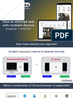 How To Attempt Test: (Laptop + Mobile)