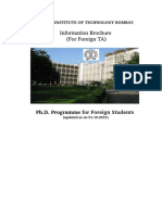 Information Brochure (For Foreign TA)