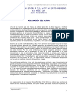 Origenes e Historia Del Movimiento Obrero en México, Jacinto Huitron Chavero