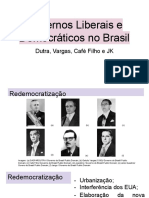 Governos Liberais e Democráticos No Brasil