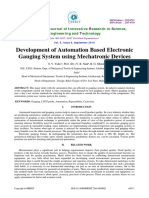 Development of Automation Based Electronic Gauging System Using Mechatronic Devices