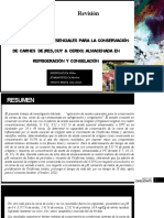 Aplicacion de Aceites Esenciales para La Conservacion de Carnes de (Res, Cuy & Cerdo) Almacenada en Refrigeracion y Congelacion