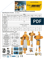 Ficha Técnica Tecle Eléct. Gancho Rhino Hoist
