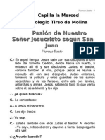 Folleto PASION de NSJ Segun San Juan