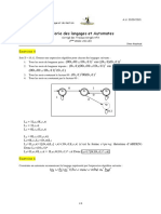 Théorie Des Langages Et Automates: (00 01 10 11) Ou ( (0 1) (0 1) ) (0 1) (00 01 10 11) Ou (00 01 10 11) (0 1) (0 1) 00 (0 1)