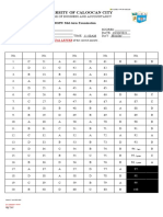 University of Caloocan City: MMW Mid-Term Examination