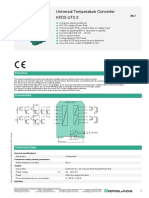 Universal Temperature Converter KFD2-UT2-2: Function