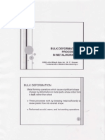 Bulk Deformation Processes in Metalworking