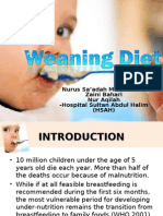 Weaning Diet Saadah