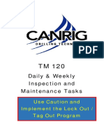 TM 120 Daily and Weekly Inspection and Maintenance Tasks