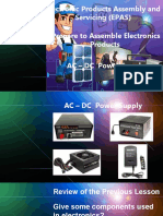 Electronic Products Assembly and Servicing (EPAS) Prepare To Assemble Electronics Products AC - DC Power Supply