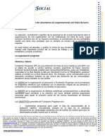 Selección y Gestión de Voluntarios en Organizaciones Sin Fines de Lucro