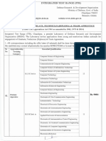 DRDO Apprentice Recruitment 2021 Notification Out at Drdo - Gov.in