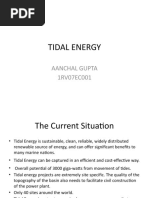 Tidal Energy: Aanchal Gupta 1RV07EC001