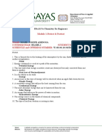 Esci115A Chemistry For Engineers: Module 1-Pretest & Posttest