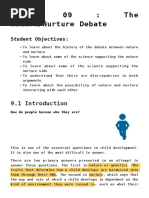 09: The Nature/Nurture Debate: Student Objectives