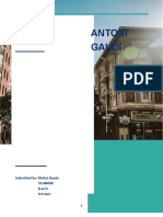 Antoni Gaudi Report