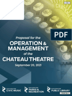 Operation Management Chateau Theatre: Proposal For The