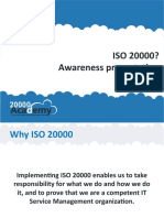 ISO 20000? Awareness Presentation: Harini