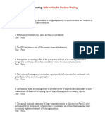 Financial and Managerial Accounting Information For Decision Making