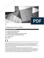 Configuring For Recoverability: Certification Objectives