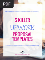 5 Sample Upwork Proposal Templates