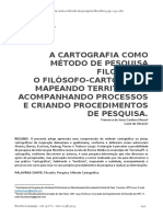 8 - A Cartografia Como Método de Pesquisa