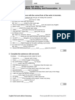 EF4e - Elem - Progresstest - 7 - 12afinal Exam David Felipe B