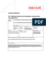 HSEC-B-09: Group Standard H3 - Manual Tasks and Workplace Ergonomics Management