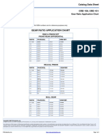 Gear Ratio Application Chart 150-151