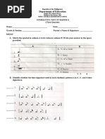 Summative Test in MAPEH 6 First Quarter