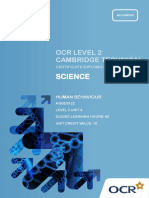 Science: Ocr Level 2 Cambridge Technical