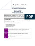IK Gujral Punjab Technical University: 1. Electric Charge