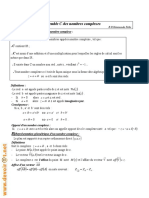 Cours Math - Ensemble C Des Nombres Complexes