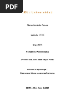 Actividad de Aprendizaje 2 Diagrama de Flujo de Operaciones Financieras