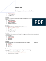 Quiz On Managerial Economics