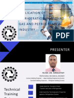 Application of Refrigeration in O&G and Petrochemical Industry