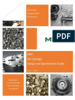 MES Die Castings Design and Specification Guide: Delivery Engineered Solutions