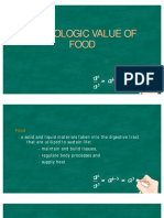 9 Physiologic Value of Food