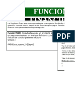 Funciones Financieras en Excel