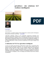 L'Iot en Agriculture: Des Solutions Iot Pour Une Agriculture Intelligente