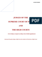 Judges of The Supreme Court of India AND The High Courts