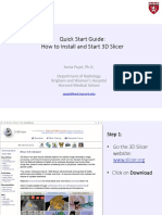 Quick Start Guide: How To Install and Start 3D Slicer